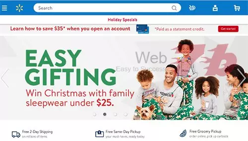 Website bán hàng online hàng đầu Walmart