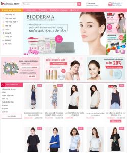Mẫu website thời trang nữ online