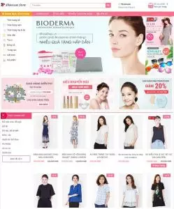 Mẫu website thời trang nữ online