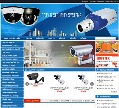 Mẫu website kinh doanh Camera Song Phát